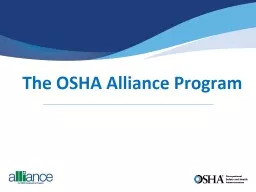 The OSHA Alliance Program