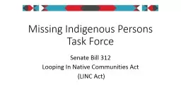 Missing Indigenous Persons Task Force