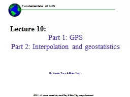 PPT-©2011 All lecture materials by Austin Troy & Brian Voigt except where noted