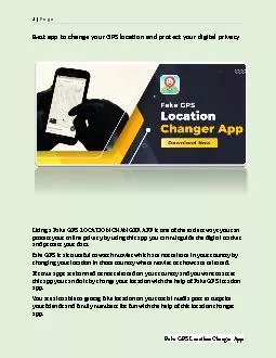 PDF-Best app to change your GPS location and protect your digital privacy