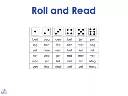 Roll and Read Activity: Use this Roll and Read activity for word reading practice with