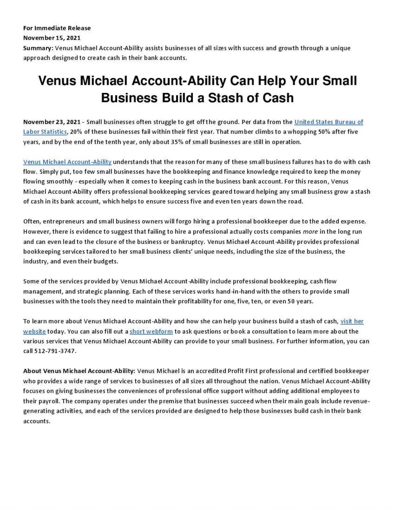 PDF-Venus Michael Account-Ability Can Help Your Small Business Build a Stash of Cash