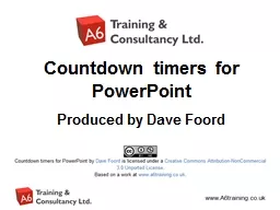 Countdown timers for PowerPoint