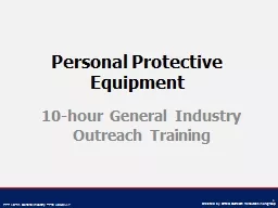 Personal Protective Equipment