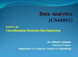 Data Analytics (CS40003)