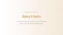 PPT-Bakery & Pastry PRESENTATION TEMPLATE