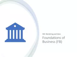 Foundations of Business (FB)