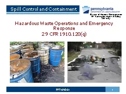 Spill Control and Containment