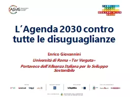 L’Agenda 2030 contro tutte le disuguaglianze