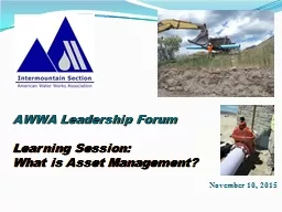 PPT-AWWA Leadership Forum Learning Session: