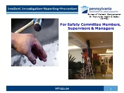 Incident Investigation-Reporting-Prevention