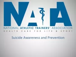 Suicide Awareness and  Prevention