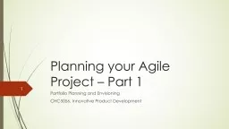 Planning your Agile Project – Part 1