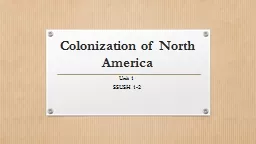 Colonization  of  North America