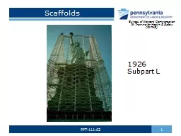 Scaffolds 1 PPT-111-02 Bureau of Workers’ Compensation
