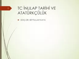 TC İNLILAP TARİHİ VE ATATÜRKÇÜLÜK