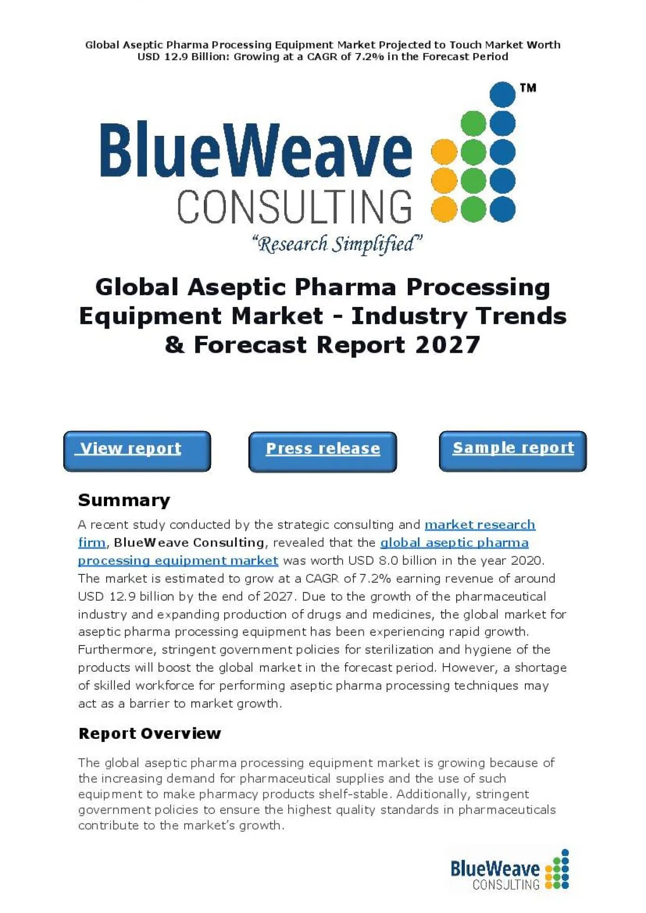 PDF-global aseptic pharma processing equipment market