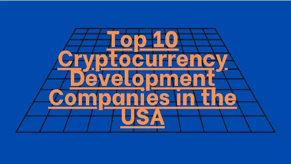 Top 10 Cryptocurrency Development Companies in the USA