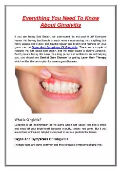 Everything You Need To Know About Gingivitis