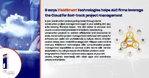 8 ways iFieldSmart Technologies helps AEC firms  leverage the Cloud for fast-track project