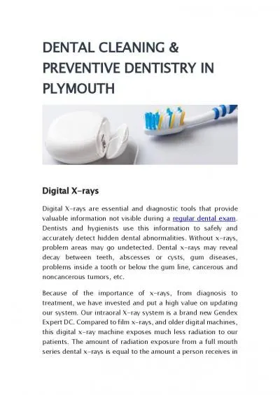 DENTAL CLEANING & PREVENTIVE DENTISTRY IN PLYMOUTH