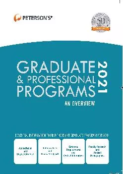 [EPUB] -  Graduate & Professional Programs: An Overview 2021 (Peterson\'s Graduate & Professional