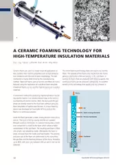 Ceramic foams are used in a broad range of applications asthey combine