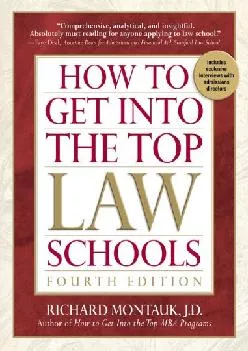 [EPUB] -  How to Get Into the Top Law Schools, 4th edition