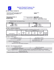 Spartan Chemical Company, Inc.SECTION I:  PRODUCT INFORMATIONProduct N