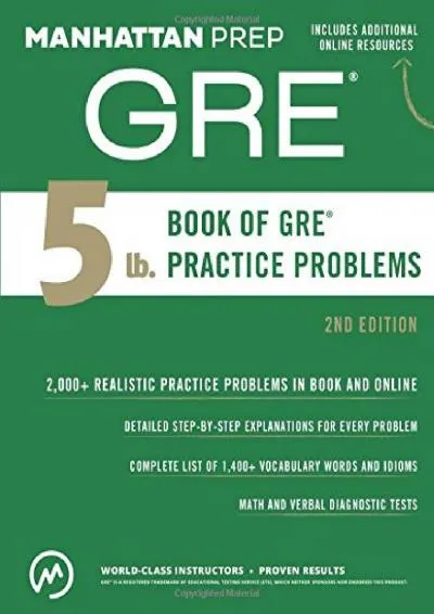 [EBOOK] -  Manhattan Prep Publishing 5 Lb. Book of GRE Practice Problems (Manhattan Prep 5 lb Series, Old Edition)