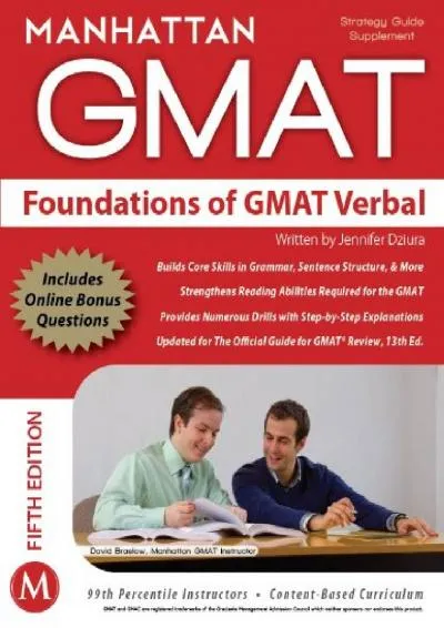 [EPUB] -  Foundations of GMAT Verbal, 5th Edition