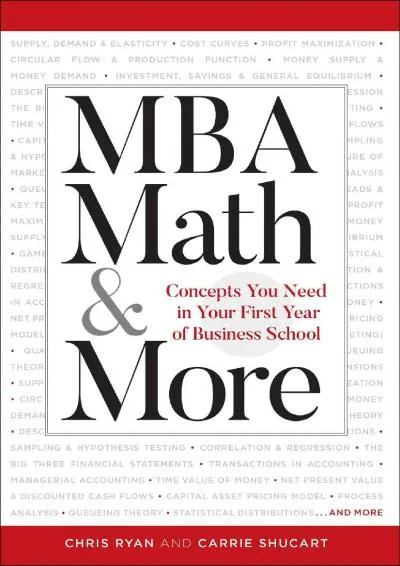 [EPUB] -  MBA Math & More: Concepts You Need in First Year Business School (Manhattan Prep)