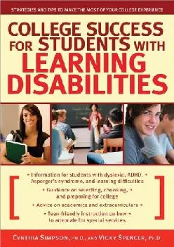 [READ] -  College Success for Students with Learning Disabilities: Strategies and Tips to Make the Most of Your College Experience