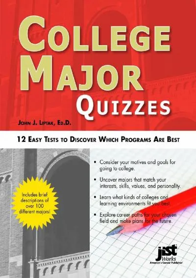 [EBOOK] -  College Major Quizzes: 12 Easy Tests to Discover Which Programs Are Best