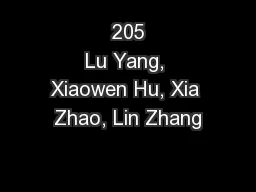 205
Lu Yang, Xiaowen Hu, Xia Zhao, Lin Zhang