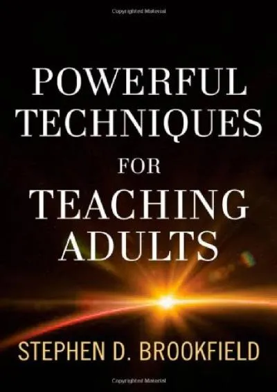 [DOWNLOAD] -  Powerful Techniques for Teaching Adults