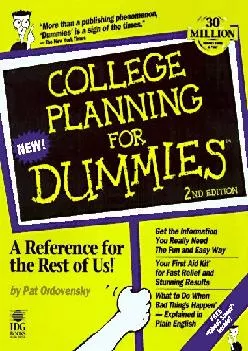 [EPUB] -  College Planning for Dummies (For Dummies (Lifestyles Paperback))