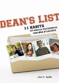 [READ] -  Dean\'s List: Eleven Habits of Highly Successful College Students