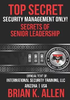 [READ] -  Top Secret: Security Management Only!