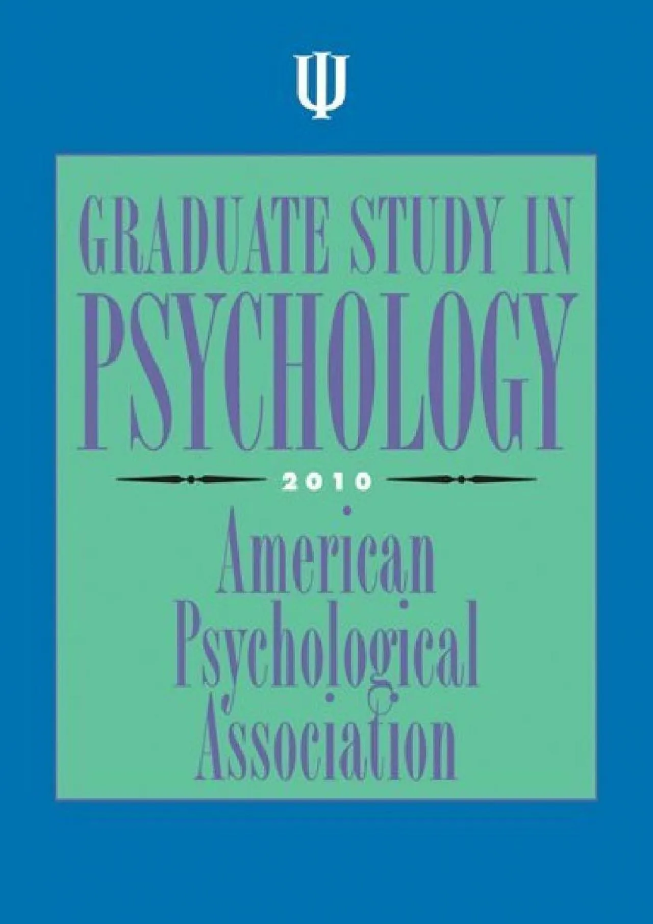 PDF-[DOWNLOAD] - Graduate Study in Psychology 2010