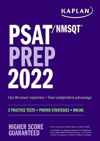 [EPUB] -  PSAT/NMSQT Prep 2022: 2 Practice Tests + Proven Strategies + Online (Kaplan Test Prep)