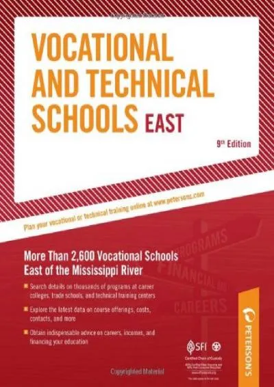 [EBOOK] -  Vocational & Technical Schools - East: More Than 2,600 Vocational Schools East of the Mississippi River (Peterson\'s Vocati...