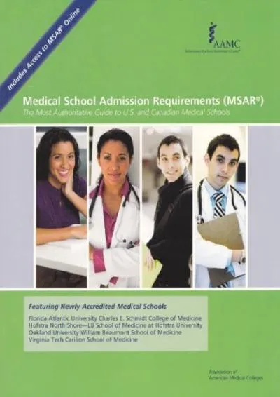 [EPUB] -  Medical School Admission Requirements (MSAR): The Most Authoritative Guide to U.S. and Canadian Medical Schools