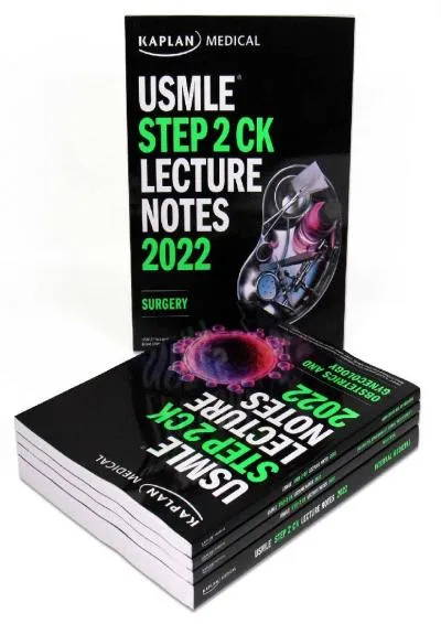 [EBOOK] -  USMLE Step 2 CK Lecture Notes 2022: 5-book set (Kaplan Test Prep)