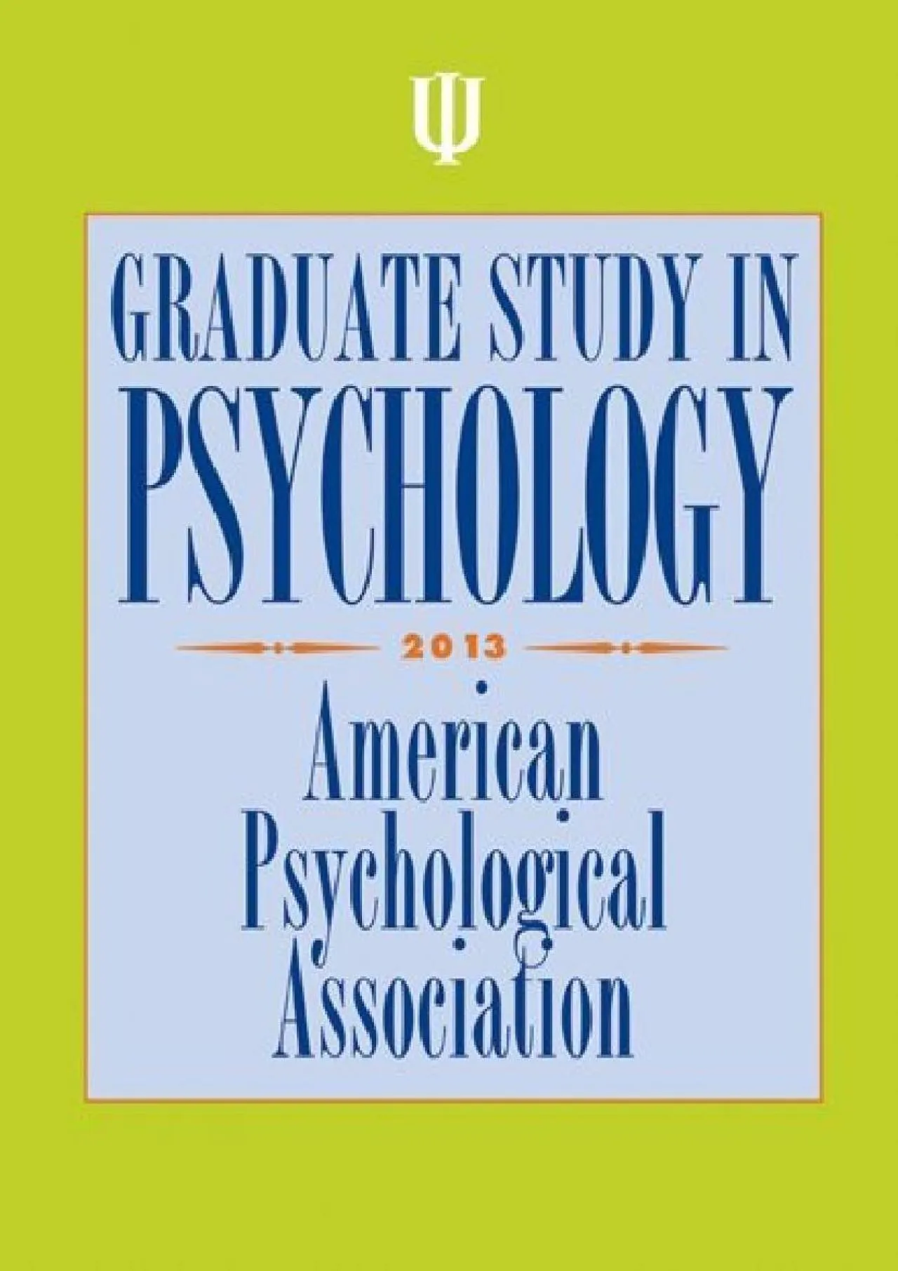 PDF-[DOWNLOAD] - Graduate Study in Psychology 2013