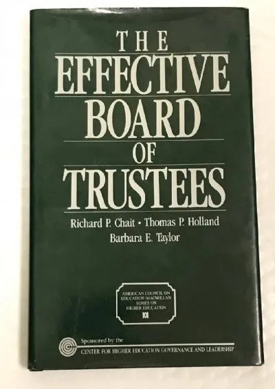 [EPUB] -  The Effective Board of Trustees