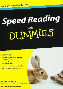 [EBOOK] -  Speed Reading For Dummies