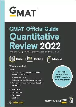 [EPUB] -  GMAT Official Guide Quantitative Review 2022: Book + Online Question Bank