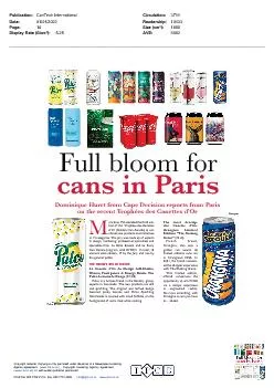 Full bloom for cans in Paris