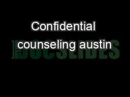 Confidential counseling austin